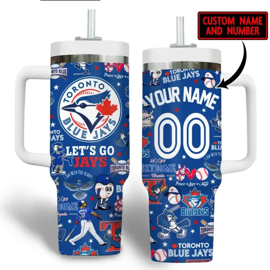 Discover Toronto Baseball Fan Custom Tumbler 20oz 30oz 40oz With Handle