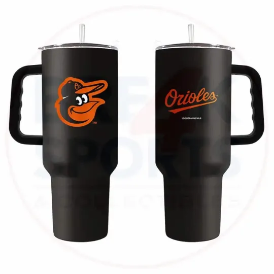 Discover Baltimore Orioles 40oz. Powder Coat Travel Tumbler.