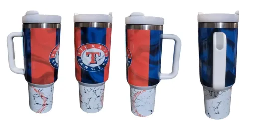 Discover Rangers, BASEBALL, TEXAS,  40oz Tumbler Dupe