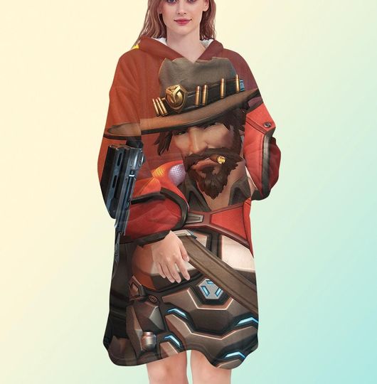 Overwatch 2 Cassidy Blanket Hoodie