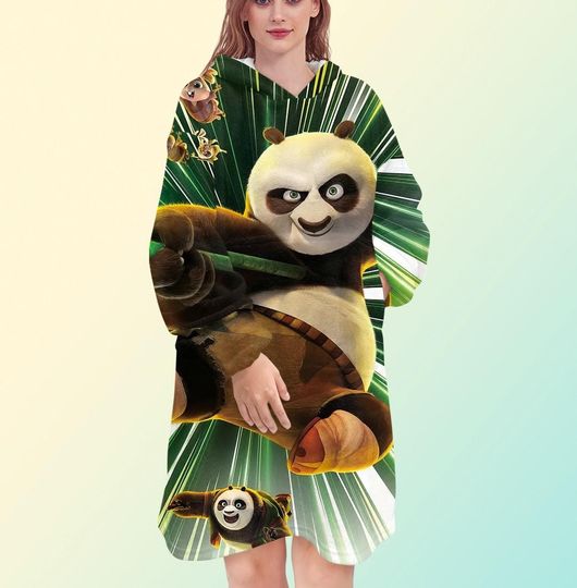Discover Kung Fu Panda Blanket Hoodie