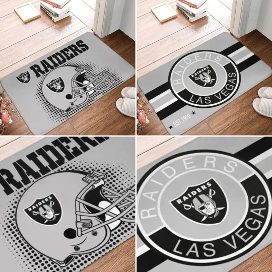 Raiders Las Vegas Carpet 16x24in Doormat Floor Mat Non-slip Mat Home Décor