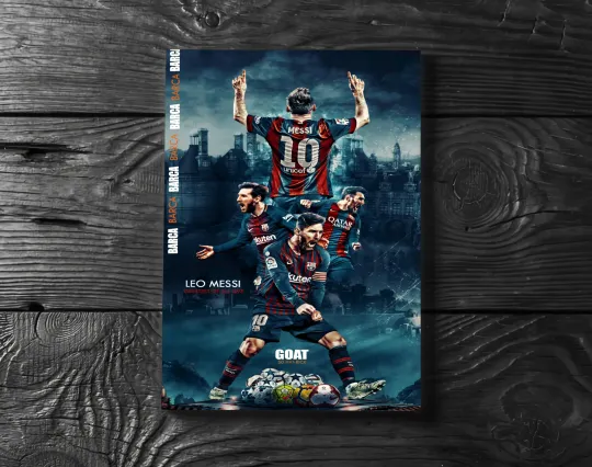 Discover Lionel Messi Football Soccer Player Goat Poster - No Frame