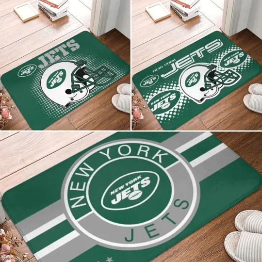 Discover Jets New York Carpet 16x24in Doormat Floor Mat Non-slip Mat Home Décor