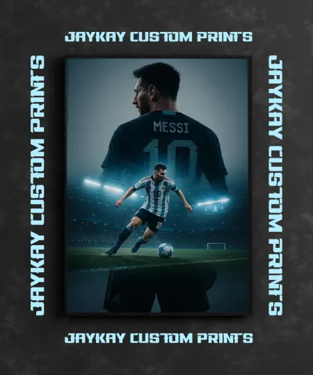 Discover Lionel Messi Argentina Soccer Poster Print - No Frame