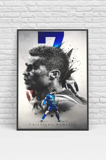 Cristiano Ronaldo CR7 Real Madrid Soccer Poster Print - No Frame