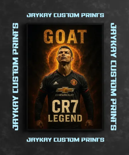 Cristiano Ronaldo CR7 Real Madrid Soccer Poster Print - No Frame