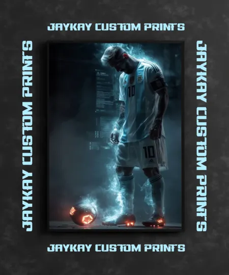 Discover Lionel Messi Argentina Soccer Poster Print - No Frame