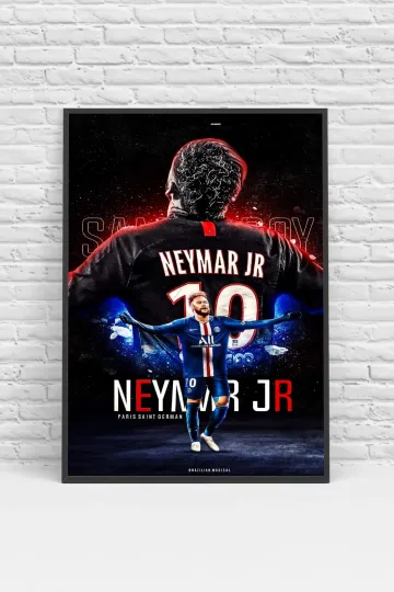 Discover Neymar Jr. PSG Soccer Poster Print - No Frame