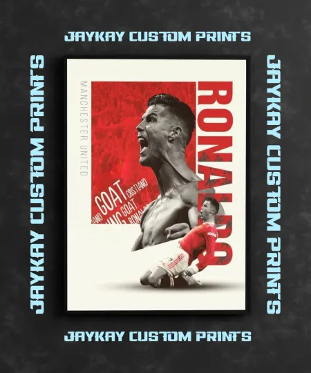 Cristiano Ronaldo CR7 Real Madrid Soccer Poster Print - No Frame