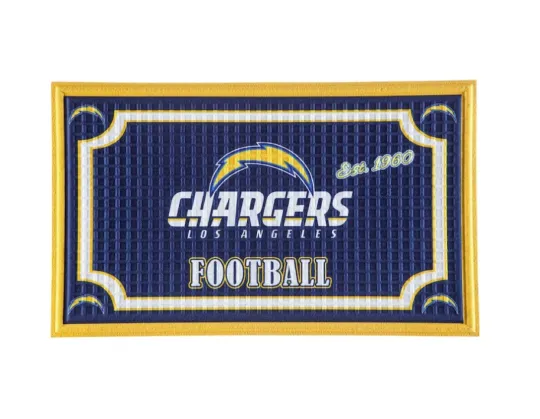 Discover Los Angeles Chargers Team Embossed Door Mat Team Sports America