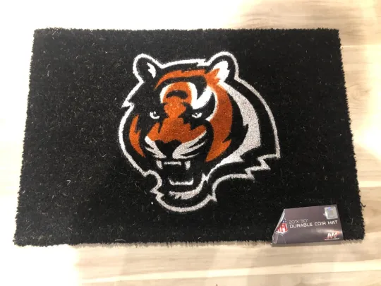 Discover football Football CINCINANTI BENGALS Coir 20 in. x 30 in. Door Mat