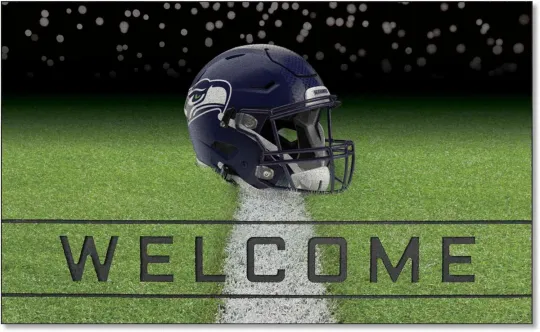 19960 Seattle Seahawks Crumb Rubber Outdoor Door Mat - 18In. X 30In.