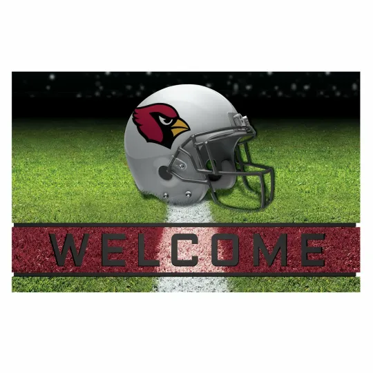 Discover Arizonna Cardinals Crumb Rubber 30x18 Welcome Door Mat