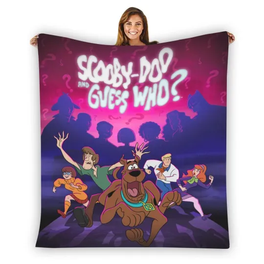 Scooby Doo & Guees Who Soft Warm Printing Fleece Blanket