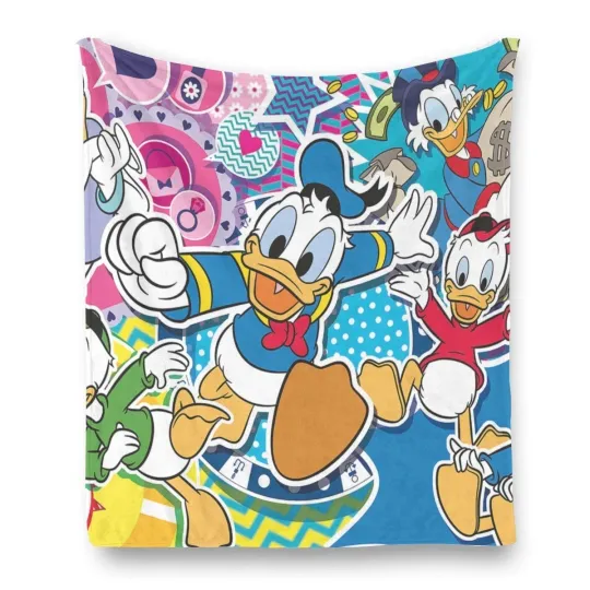 Discover Disney Donald Duck's Soft Warm Printing Fleece Blanket