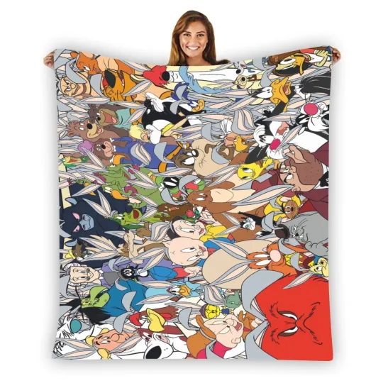 Discover Bug Bunny Family Warm Printing Fleece Blanket