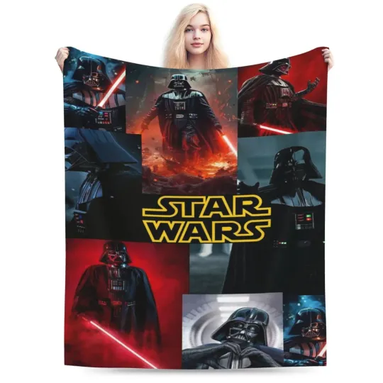 Discover Darth Vader Star Wars Fleece Blanket Superhero Disney Blanket