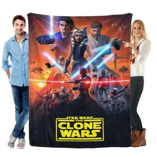 Discover The Clone Wars Blanket This Soft Durable Fleece Blanket Superhero Disney Blanket