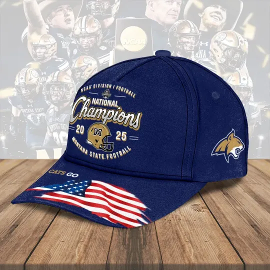 Discover Montana Bobcats Football 2025 National Champions Classic Cap