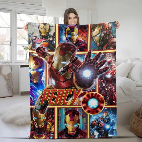 Marvel Comics Superhero Blanket Fleece Customized Blanket
