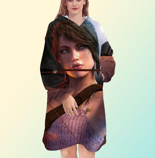 Tomb Raider Blanket Hoodie