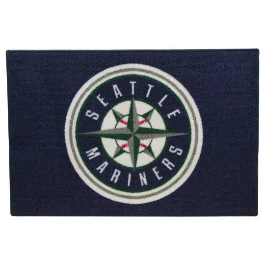 Discover Fanmats MLB Seattle Mariners Door Mat 19" X 30"