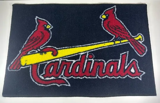 Discover St Louis Cardinals Logo MLB Baseball Fan Rug Bath Kitchen Grill Door Mat 29x19