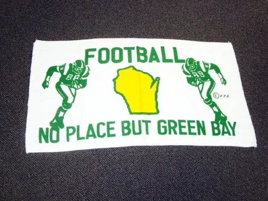 Circa 1960s Green Bay Packers Area Rug/Doormat