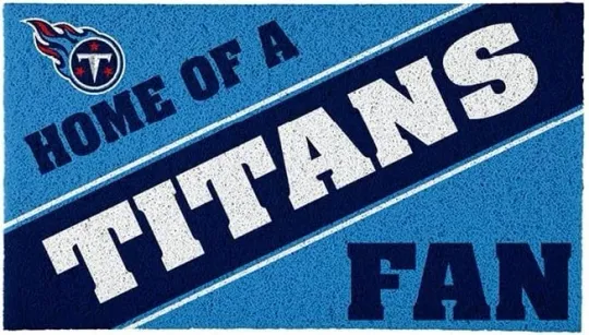 Tennessee Titans football 16" x 30" Home of a Fan Door Mat-AB0876DBCKZ6