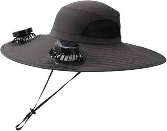 Solar Fan Hat for Outdoor Fishing
