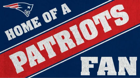 New England Patriots football 16" x 30" Home of a Fan Door Mat-AB0876D4V2H6