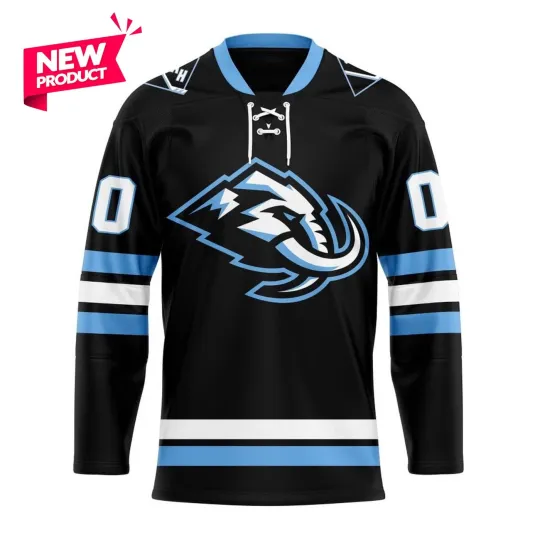 Discover Personalized Utaah Mammoth Home Design Lace Hockey Shirt Black