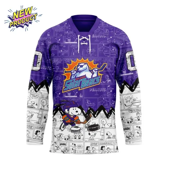 Discover Personalized Orlanndo Solaar Bears Special Peanuts Lace Hockey Shirt Design