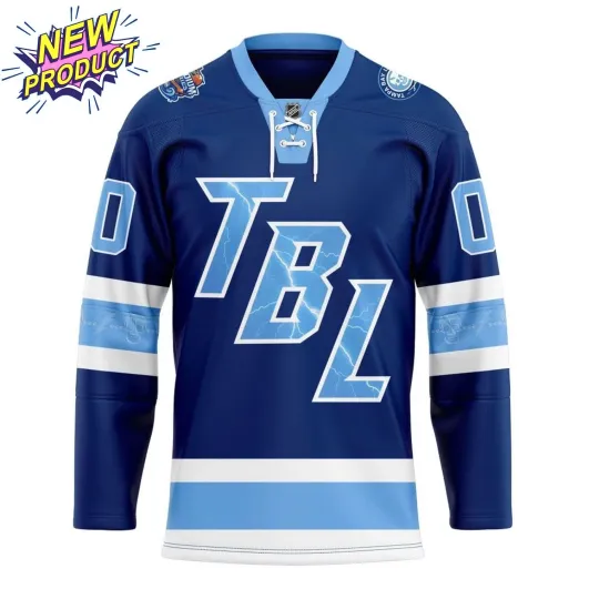 Discover Bay-Lightning Personalized 2026 Stadium Series Lace Hockey Shirt
