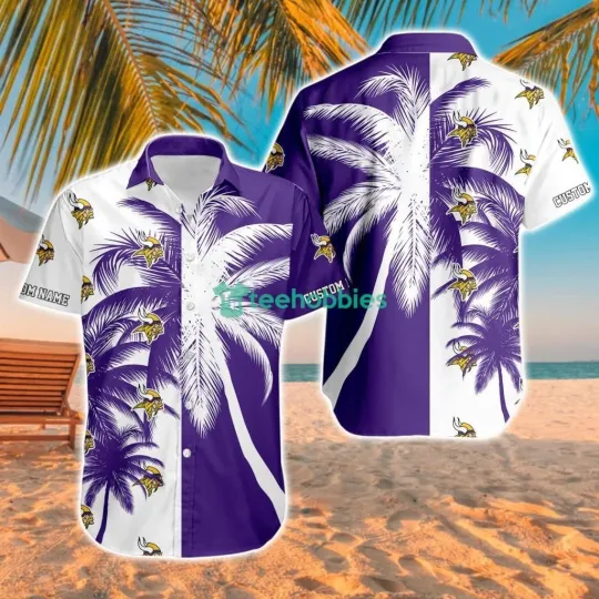 Discover Minnesota Football Team Vikingss Hawaiian Button Down Shirt Unisex