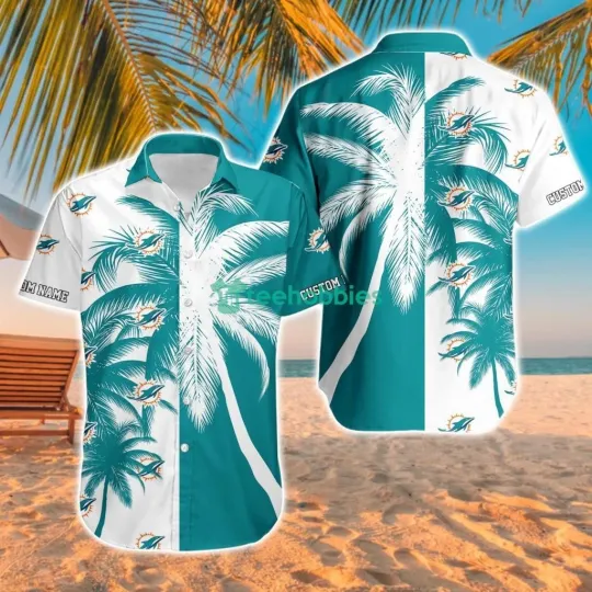 Discover Miami Football Team Dolphinss Hawaiian Button Down Shirt Unisex