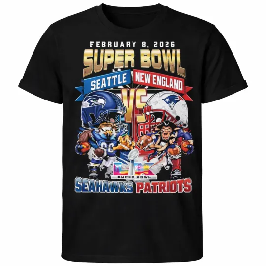 Discover Seahawk vs Patriot Super Bo.wl LX February 8 2026 T-shirt