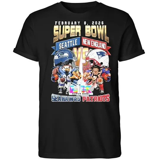 2026 Seahawks vs Patriots SB LX February 8 2026 Shirt