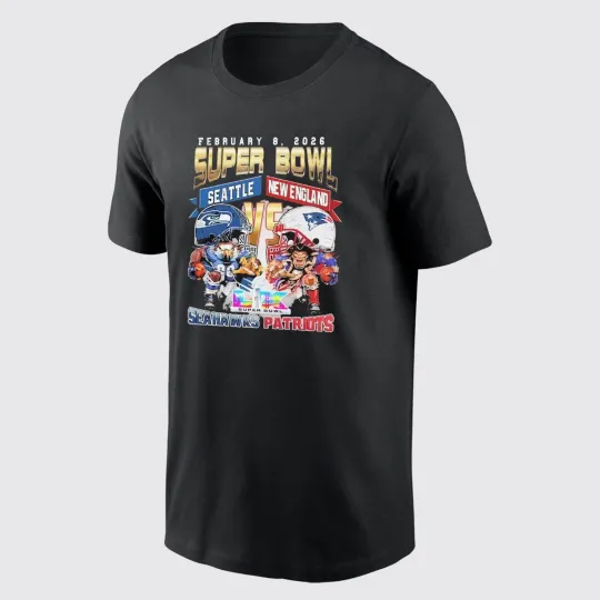 Seattle Seahawks vs New England Patriots 2026 SB TShirt