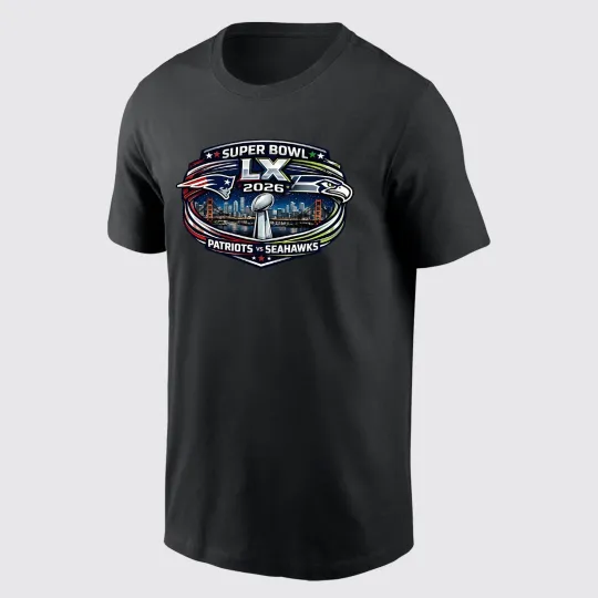 Discover SBowl LX 2026 Patriots vs Seahawks TShirt