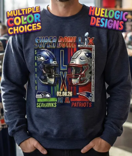 Discover 2026 Patriots vs Seahawks Super Bowl Sweatshirt New England vs Seattle Football