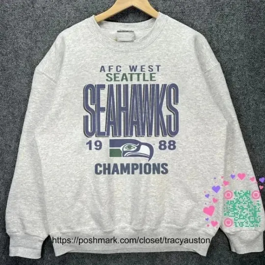 Discover Seattle Seahawks 1988 AFC West Football SweatShirt