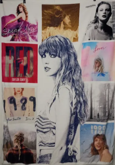 Discover Swift The Eras Tour 54x75 Fleece Throw Blanket  Brand New
