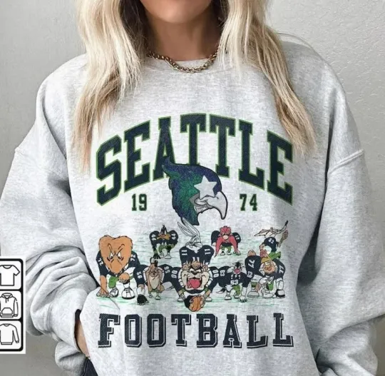 Looney Tunes Seattle Seahawks Football SweatShirt