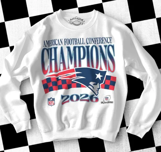 Discover New England Patriots Football Team Crewneck Sweatshirt 90s white shirt RM2821