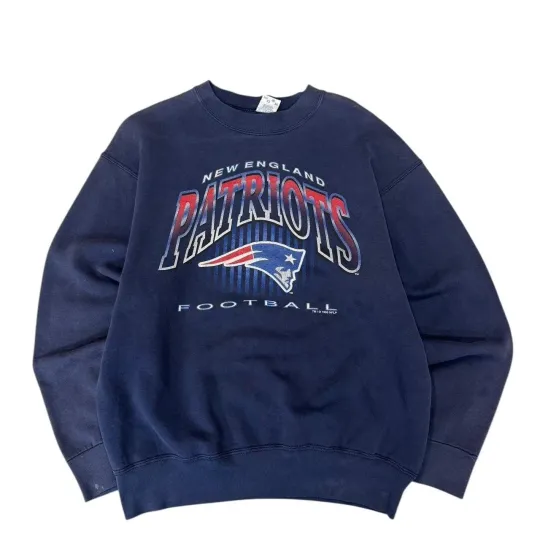 new england patriots crewneck graphic sweatshirt