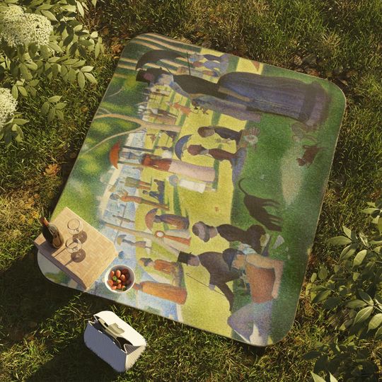 French Fine Art Picnic Mats - Georges Seurat - A Sunday on La Grande Jatte