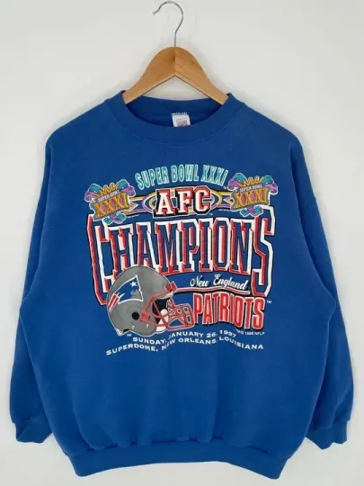 Discover New England Patriots football graphic royal color Sweatshirt