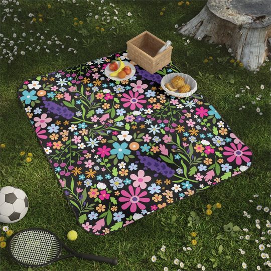 Floral Picnic Mats, Camping Mat, Mothers Day Birthday Gift, Hiking Outdoor Blanket